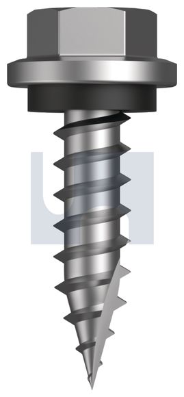 SCREW T17 HEX SEAL SS 316 14-10 X 25 